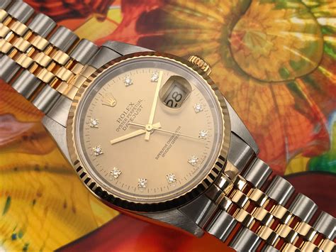 mens rolex oyster perpetual date 36mm gold roman dial diamond|Rolex Oyster Perpetual date precio.